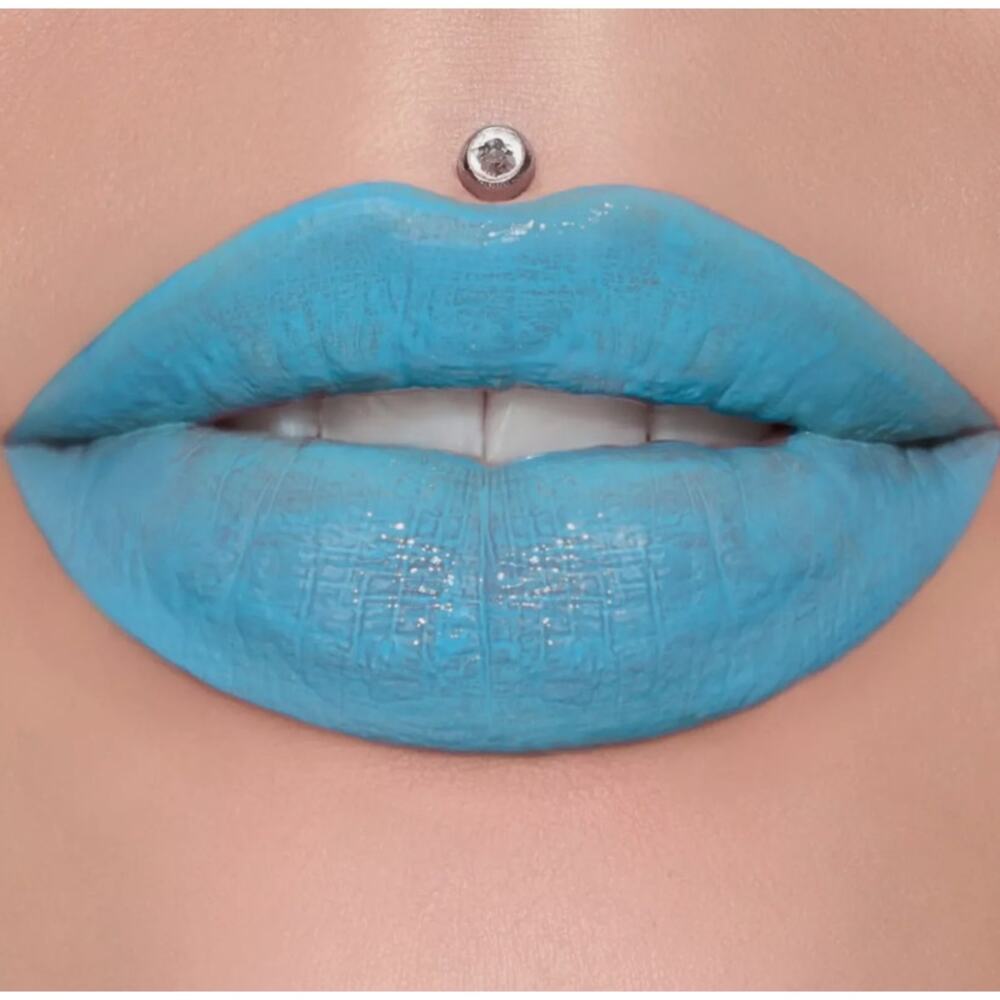 Jeffree Star Supreme Gloss Blue Balls Neon Blue Full Pigment Lipgloss New in Box